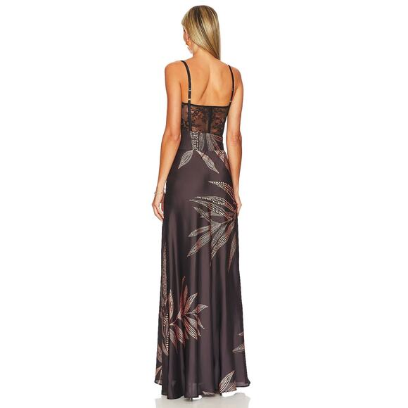 Katie May Shannon Corset Lace Gown Ruffle Gala Formal Floral Party Whimsigoth XS - Picture 3 of 16